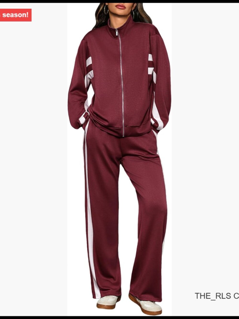 Womens Zip Up Sweatshirt and Sweatpants Tracksuit Lounge Set
